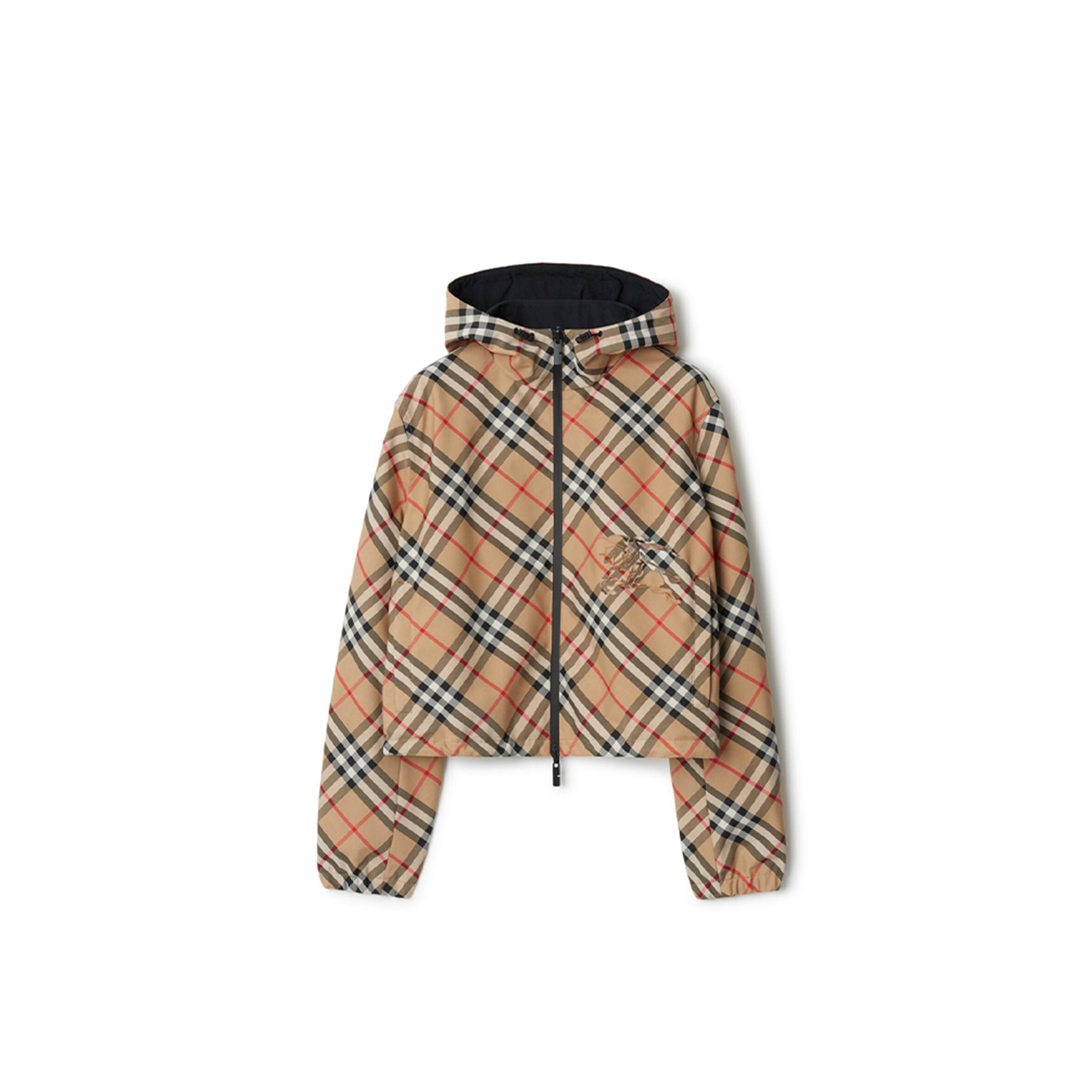 Bv*b*rry wendbare cropped-jacke in check 80872291